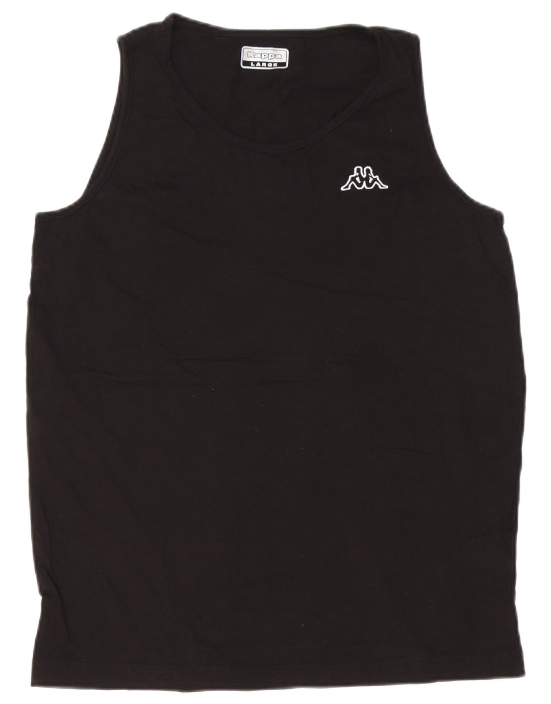 Kappa Mens Vest Top Large Black Cotton