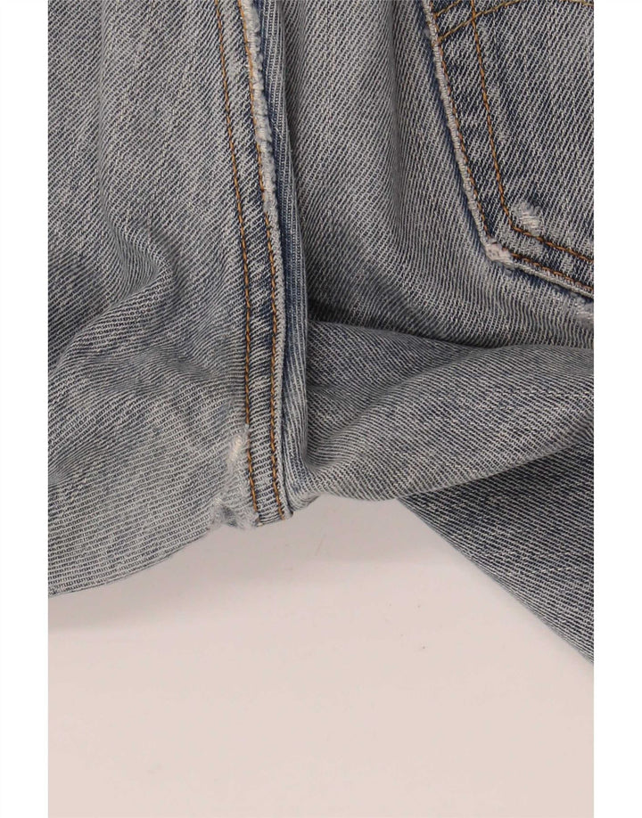 Levi's Mens 505 Distressed Straight Jeans W34 L32 Blue Cotton