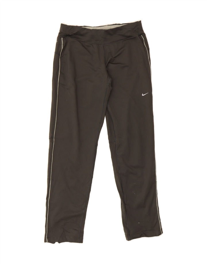 NIKE Womens Dri Fit Tracksuit Trousers UK 10 Small  Black Polyester Vintage Nike and Second-Hand Nike from Messina Hembry 