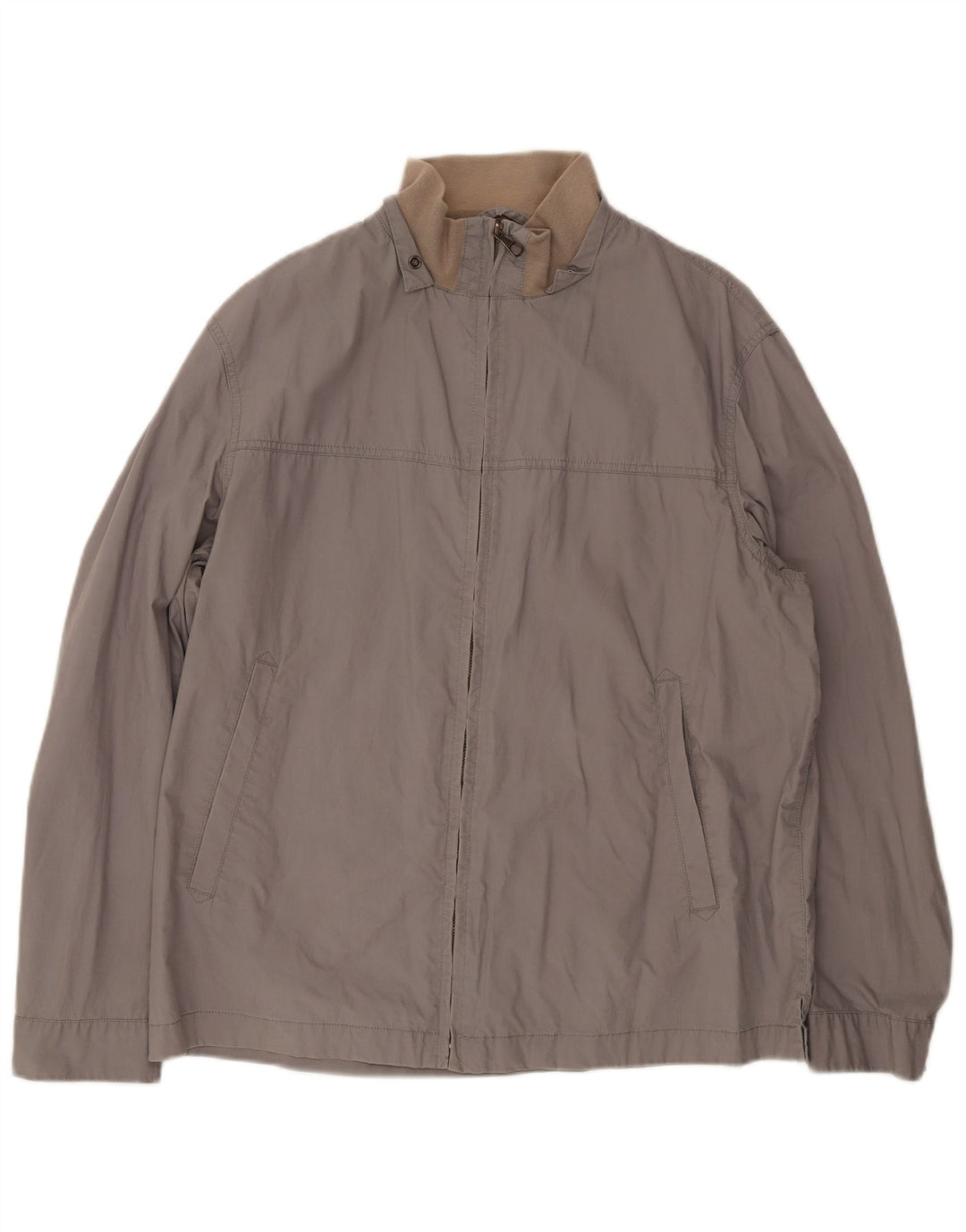 Marlboro Classics Mens Bomber Jacket EU 52 XL Grey Cotton