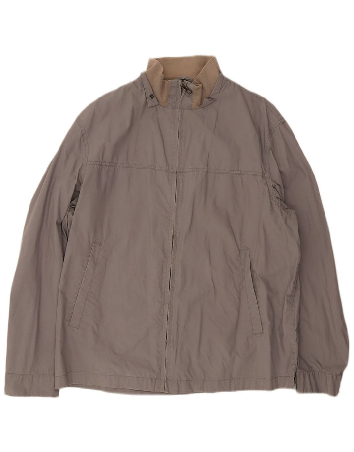 Marlboro Classics Mens Bomber Jacket EU 52 XL Grey Cotton