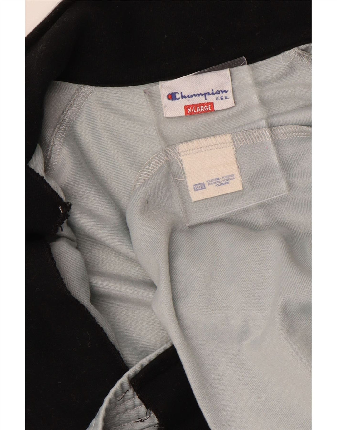 CHAMPION Mens USA Graphic Tracksuit Top Jacket XL Grey Colourblock