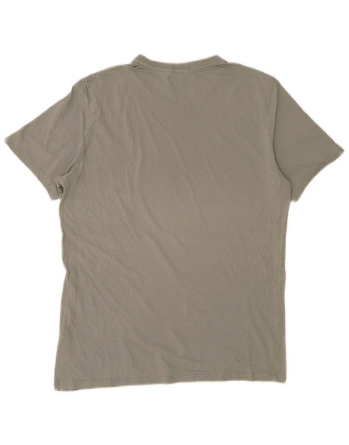 CALVIN KLEIN Mens T-Shirt Top Small Grey Cotton