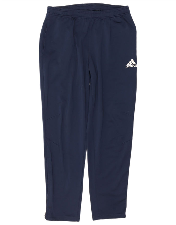 Adidas Mens Tracksuit Trousers Large  Navy Blue Polyester