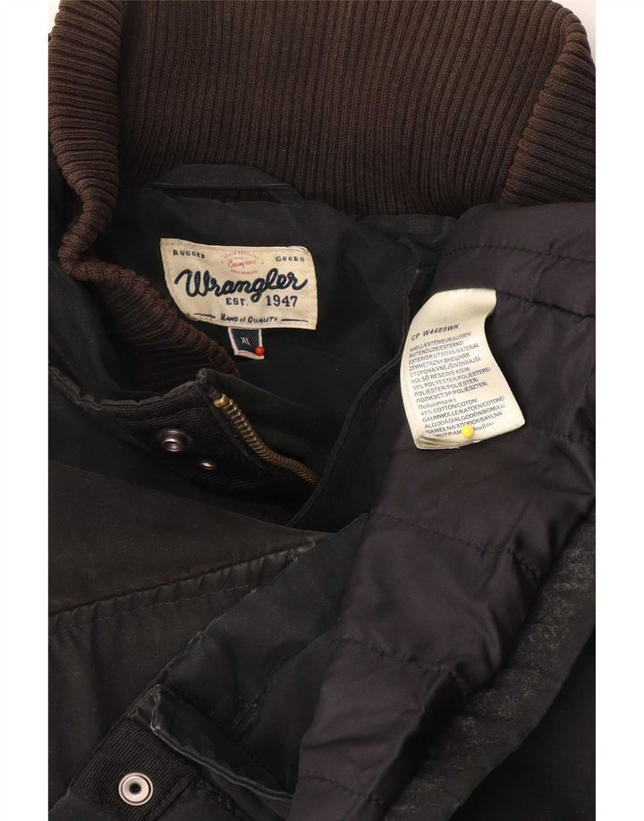 Wrangler Mens Utility Jacket UK 42 XL Black Polyester