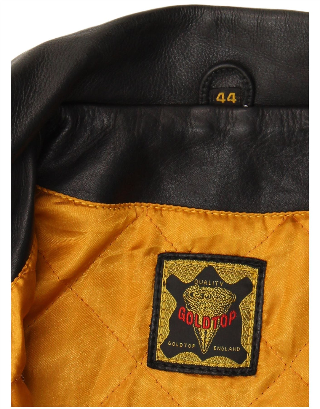 Vintage Mens Leather Jacket UK 44 2XL Black