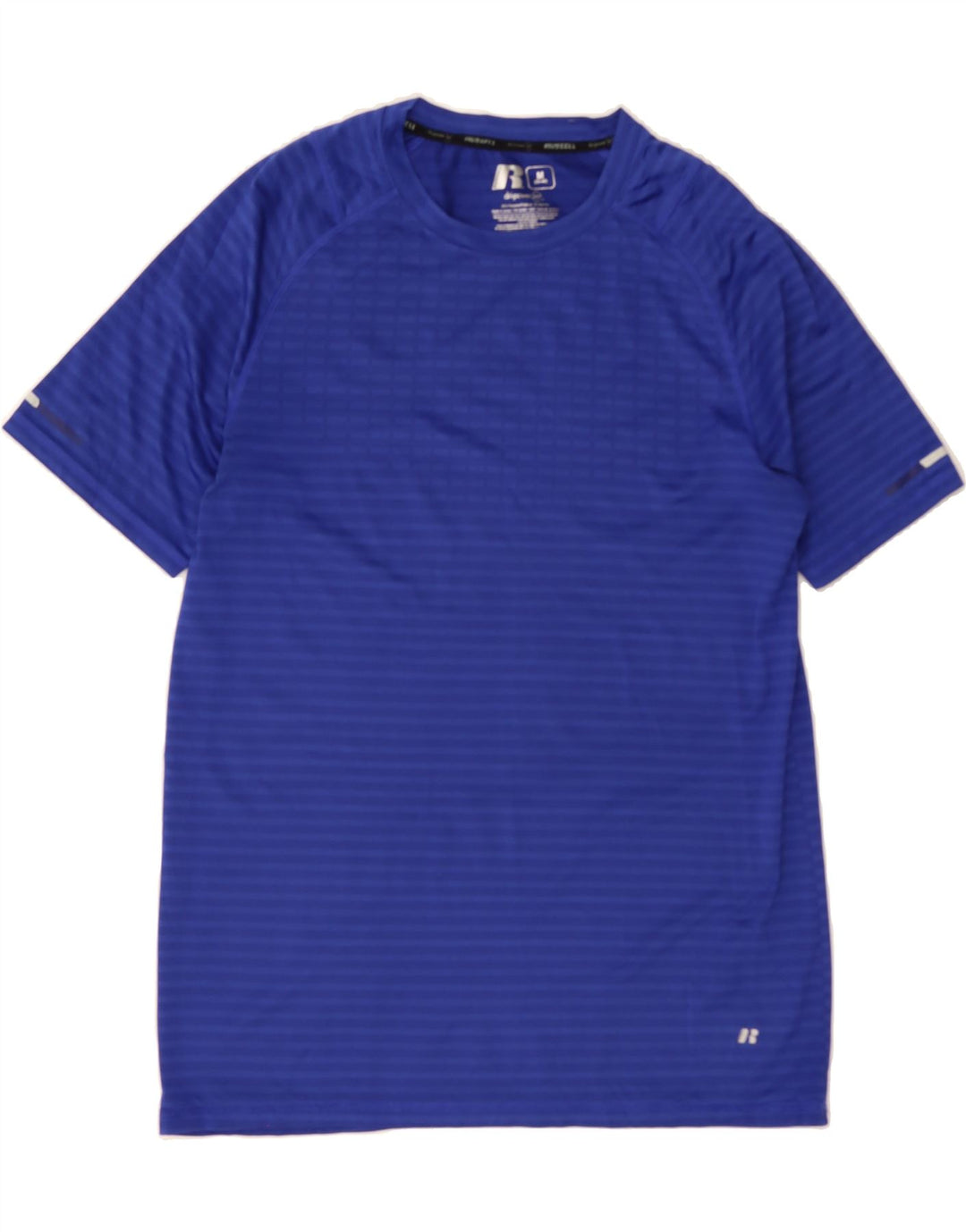 RUSSELL ATHLETIC Mens T-Shirt Top UK 38/40 Medium Blue Polyester Vintage Russell Athletic and Second-Hand Russell Athletic from Messina Hembry 