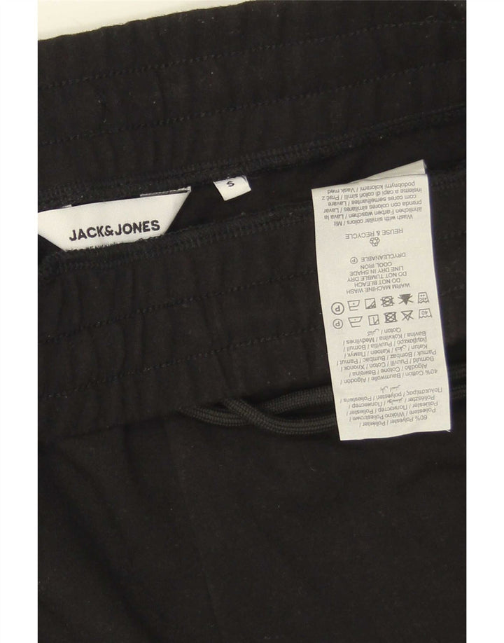 Jack & Jones Mens Sport Shorts Small Black Polyester