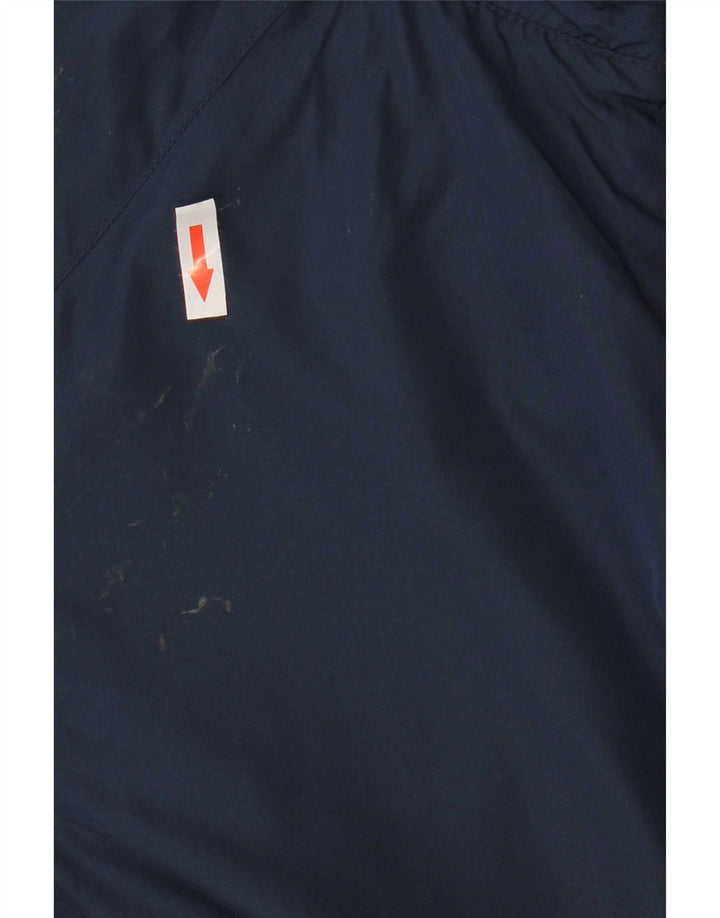 Zara Mens Bomber Jacket UK 40 Large Navy Blue Polyester