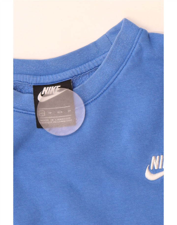 Nike Mens Sweatshirt Jumper XS Blue Cotton