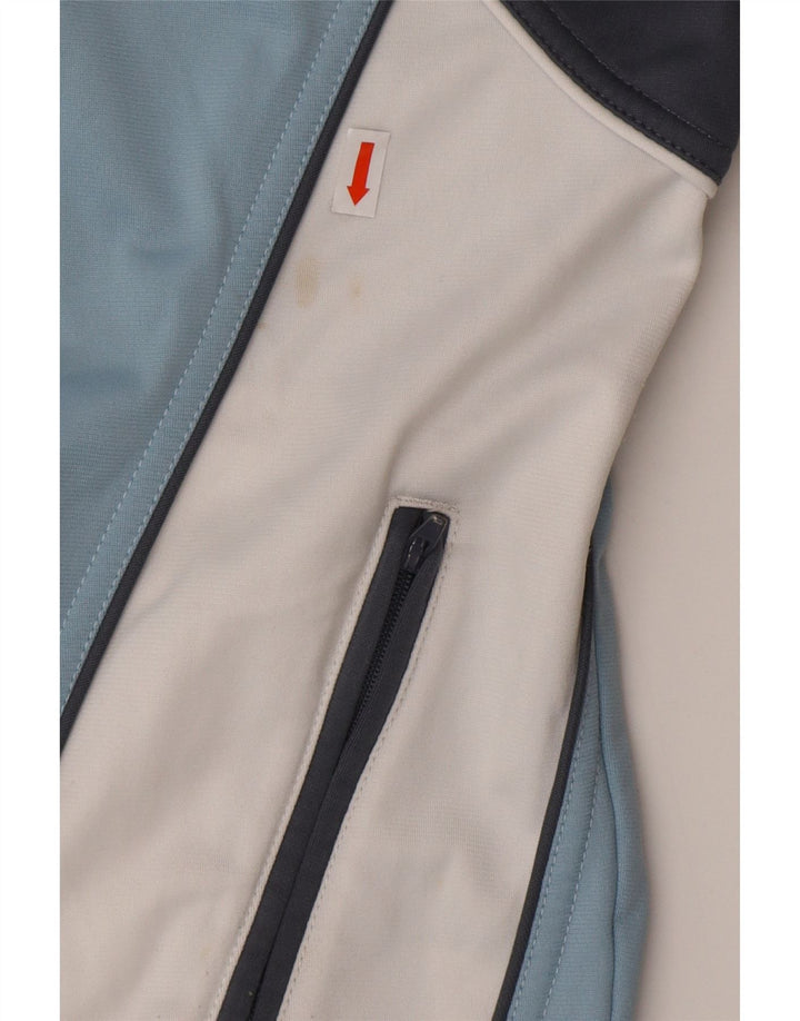 LOTTO Womens Tracksuit Top Jacket UK 20 2XL Blue Colourblock