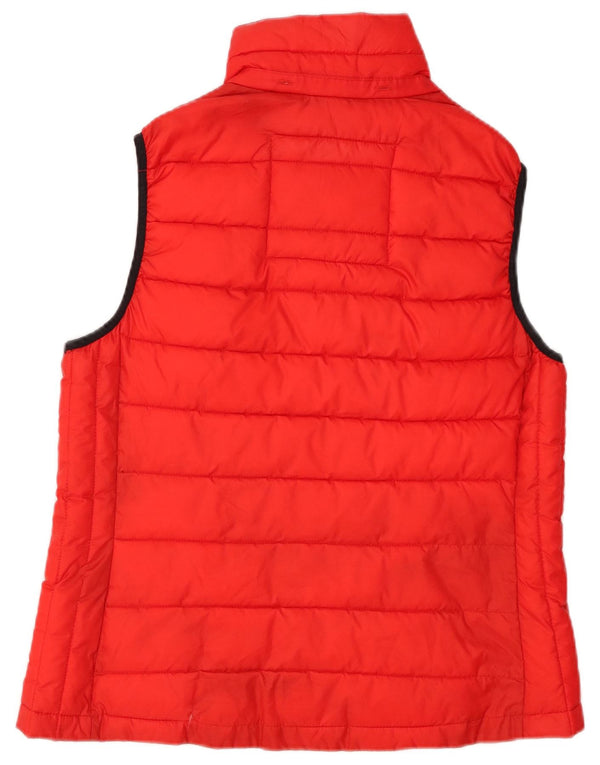 SUPERDRY Womens Padded Gilet UK 18 XL Red Polyester