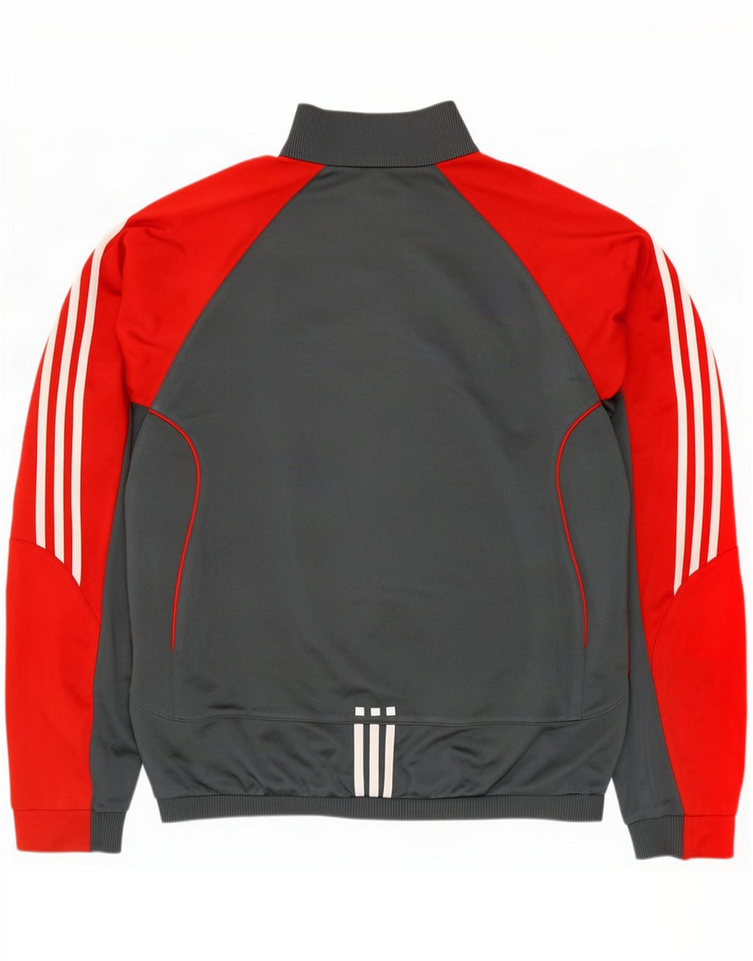 Adidas Mens Tracksuit Top Jacket XL Grey Colourblock Polyester