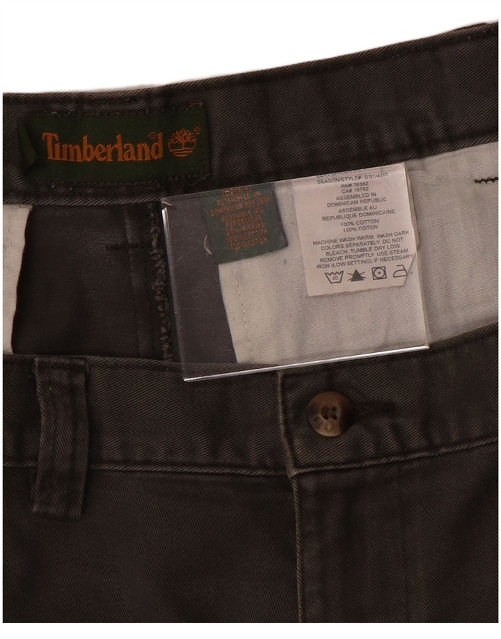 TIMBERLAND Mens Chino Shorts W38 XL  Grey Cotton
