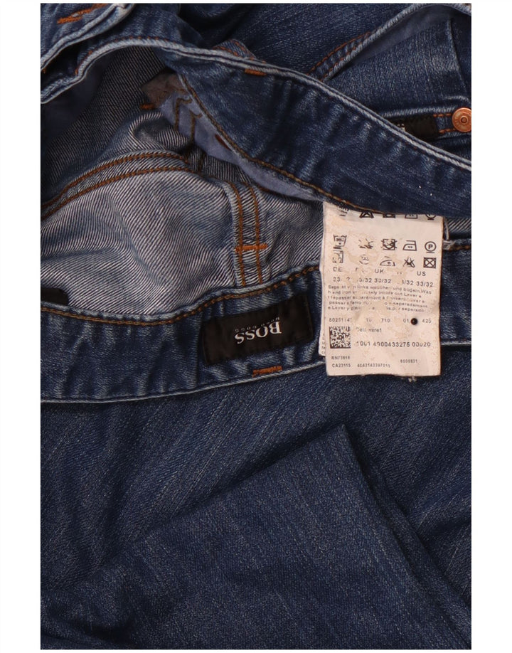 HUGO BOSS Womens Slim Jeans W33 L32 Blue Cotton