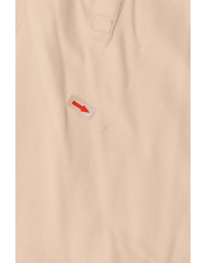 Lacoste Womens Polo Shirt Size 48 XL Off White Cotton