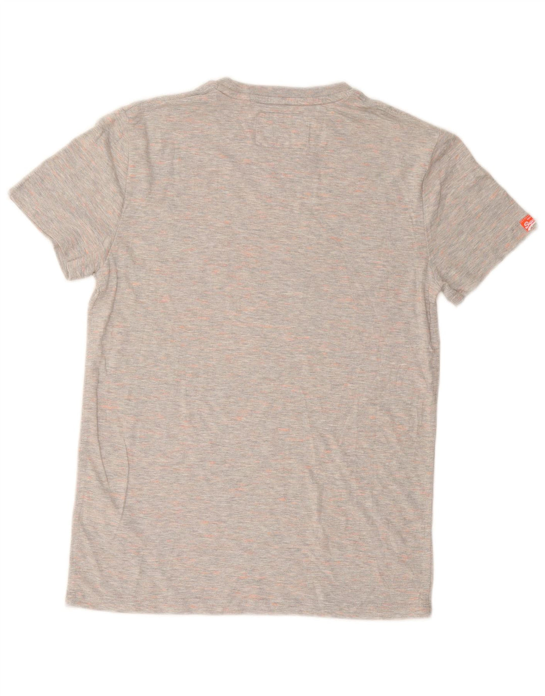 SUPERDRY Mens T-Shirt Top Medium Grey Flecked Cotton