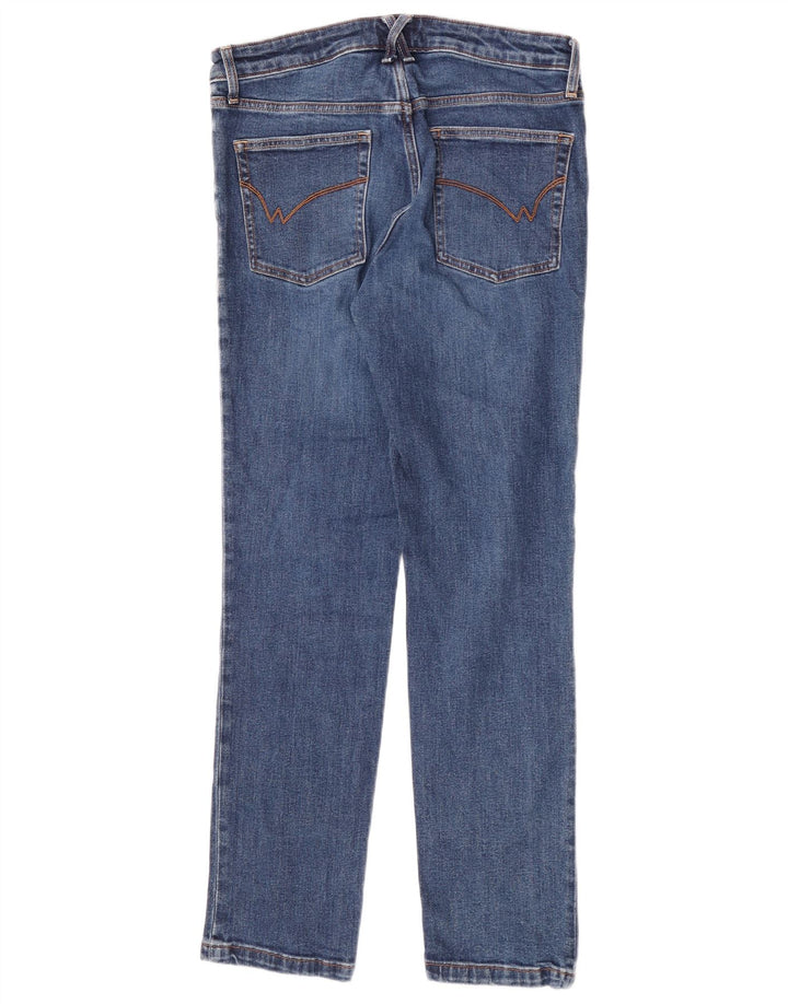White Stuff Womens Straight Jeans UK 12 Medium W30 L30 Blue Cotton