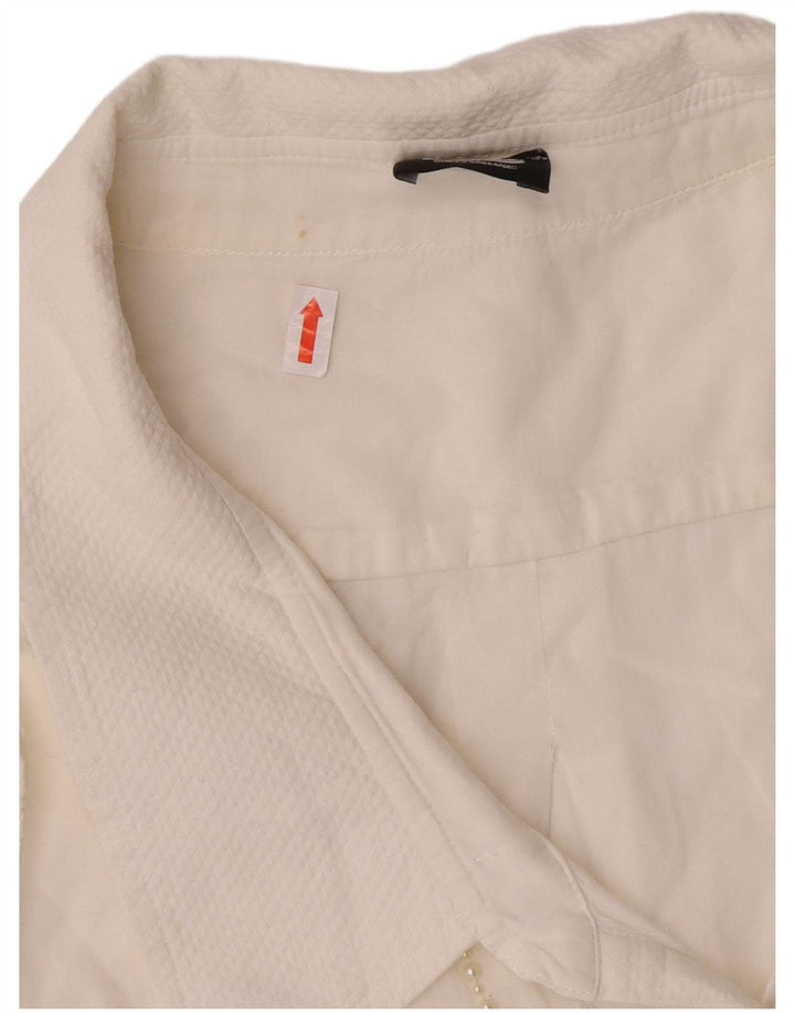 Dolce & Gabbana Womens Sleeveless Blouse Top IT 44 Medium White Designer