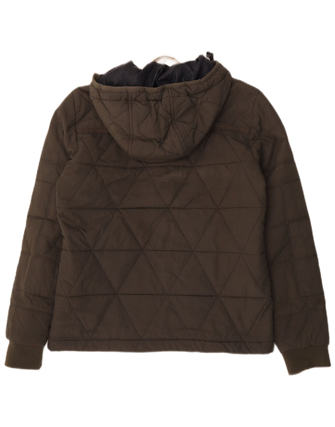 G-Star Mens Hooded Padded Jacket UK 38 Medium Khaki Polyester