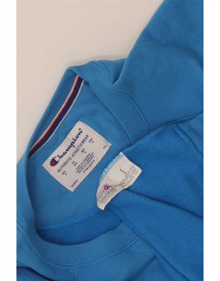 Champion Womens Sweatshirt Jumper UK 14 Medium Blue Polyester