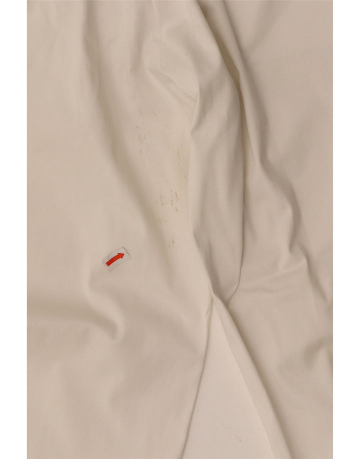 RICHMOND Womens Straight Casual Trousers IT 46 Large W32 L31 White