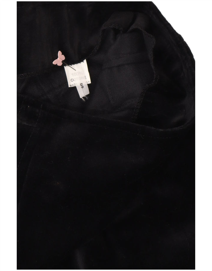 VINTAGE Womens Pencil Skirt Small W24 Black Cotton