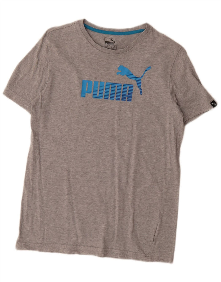 Puma Boys Graphic T-Shirt Top 15-16 Years Grey