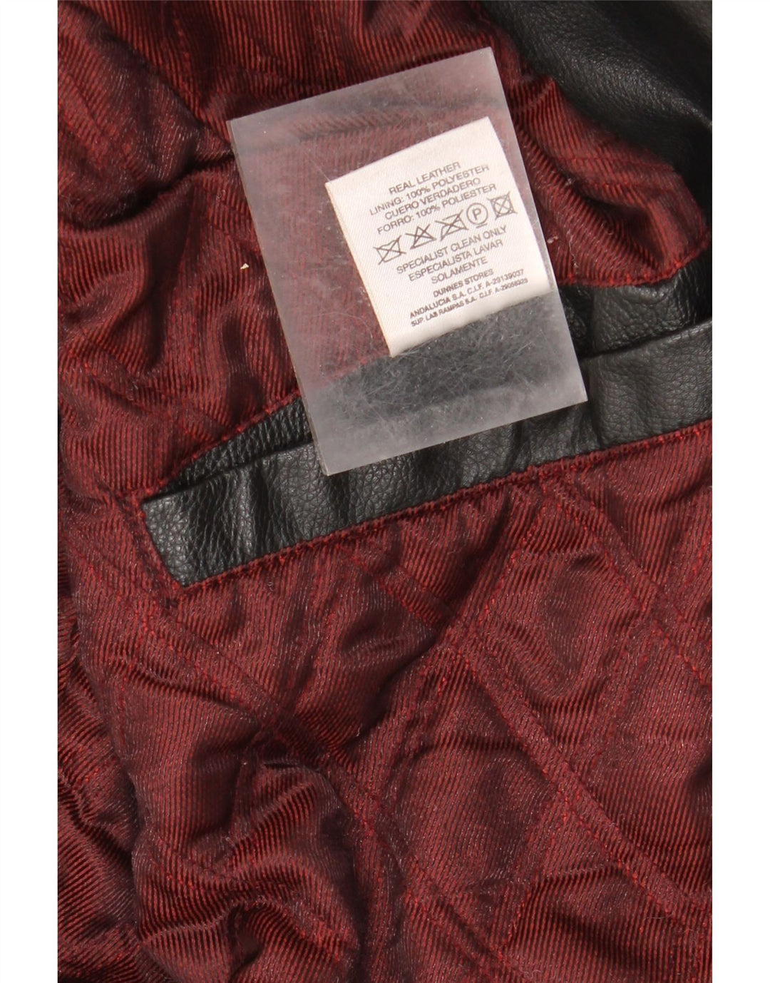 St. Bernard Mens Leather Jacket UK 40 Large Black Leather