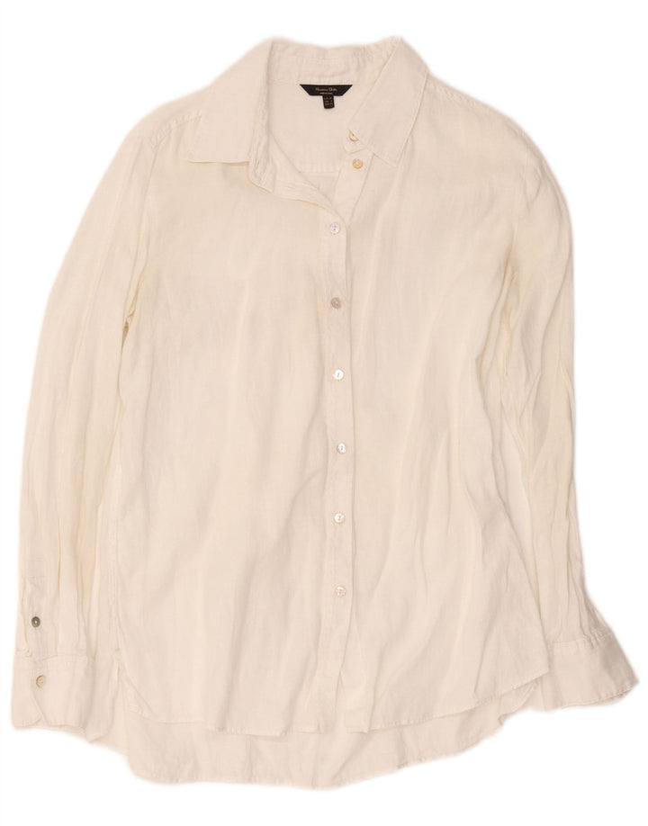 Massimo Dutti Womens Shirt EU 36 XS White