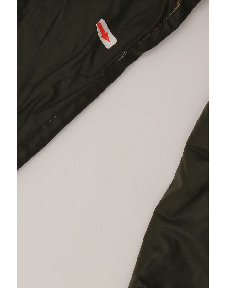 Barbour Womens Waxed Cotton Jacket UK 10 Small Khaki