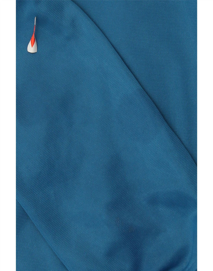 Diadora Mens Tracksuit Top Jacket Small Blue Colourblock Polyester