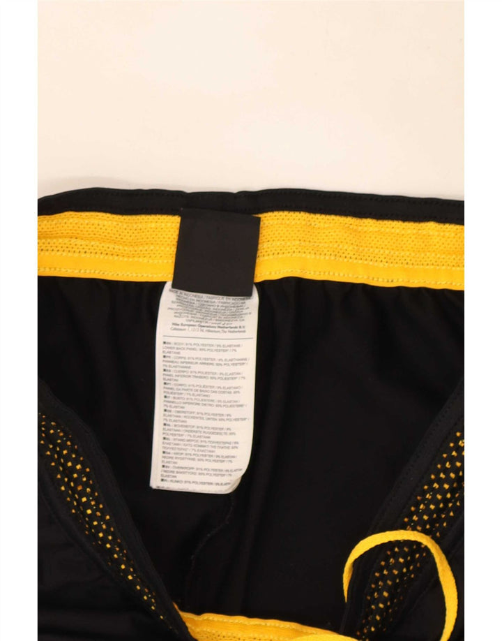 Nike Mens Dri Fit Tracksuit Trousers Small Black Colourblock Polyester
