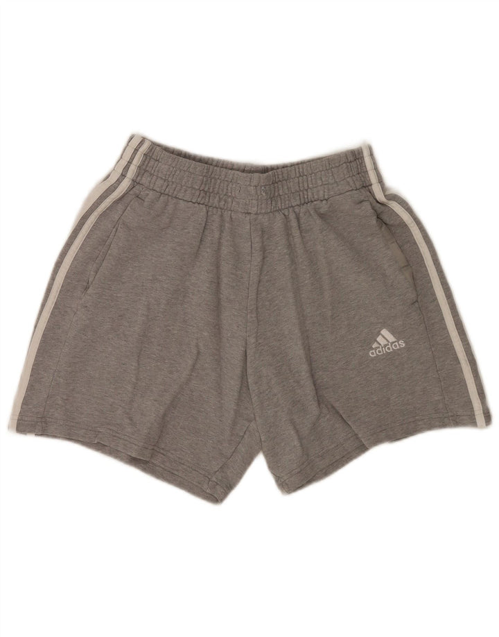 Adidas Mens Sport Shorts Medium Grey Flecked Cotton