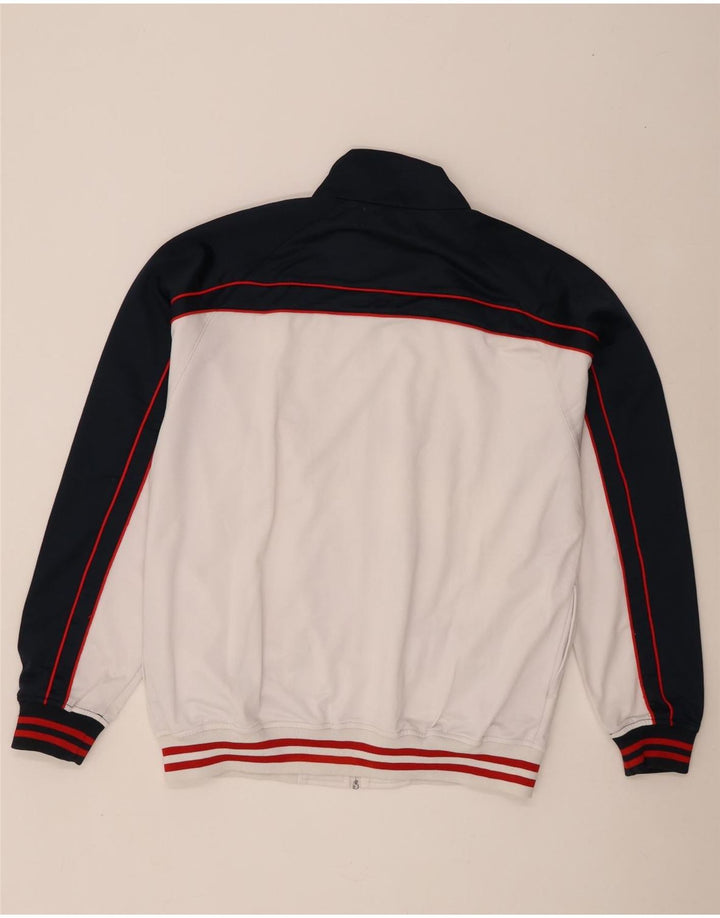 Kappa Mens Tracksuit Top Jacket 2XL White Colourblock Polyester