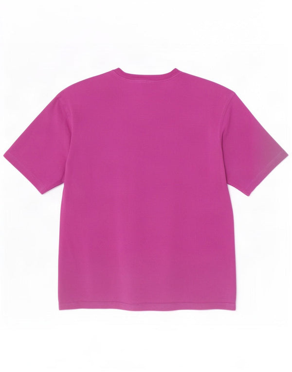 Adidas Womens Oversized T-Shirt Top UK 4/6 XS Purple Cotton
