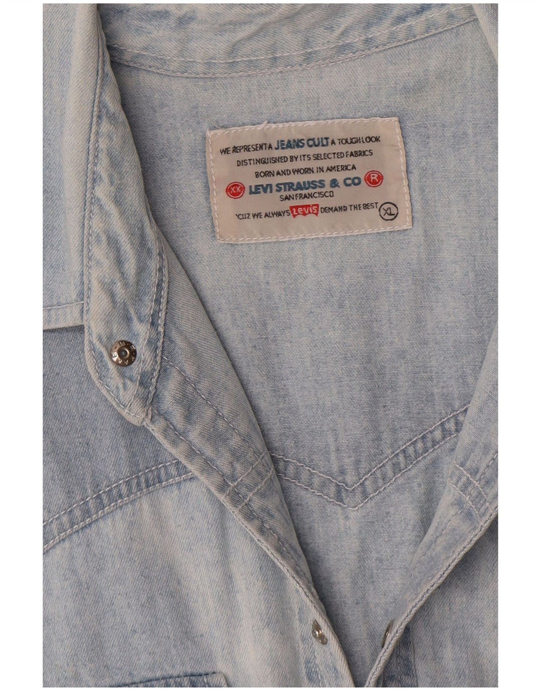 Levi's Mens Denim Shirt XL Blue