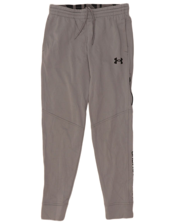 Under Armour Boys Graphic Tracksuit Trousers Joggers 11-12 Years Large Grey