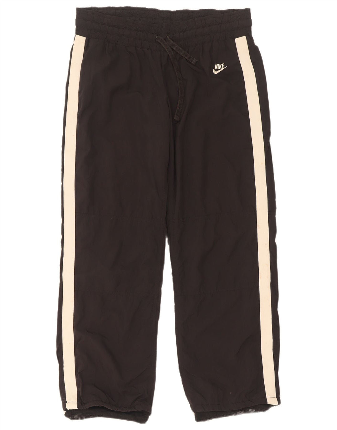 Nike Womens Tracksuit Trousers US 8/10 Medium Black Colourblock Polyester