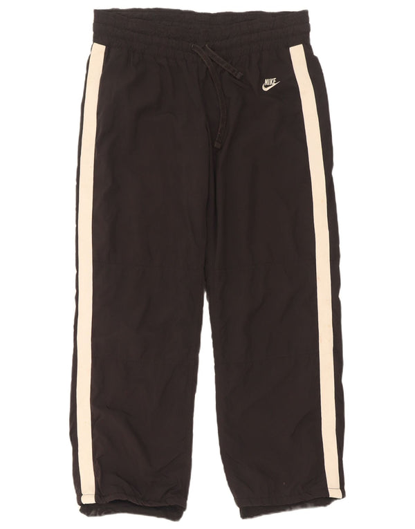 Nike Womens Tracksuit Trousers US 8/10 Medium Black Colourblock Polyester