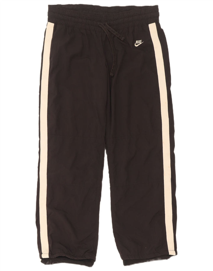 Nike Womens Tracksuit Trousers US 8/10 Medium Black Colourblock Polyester