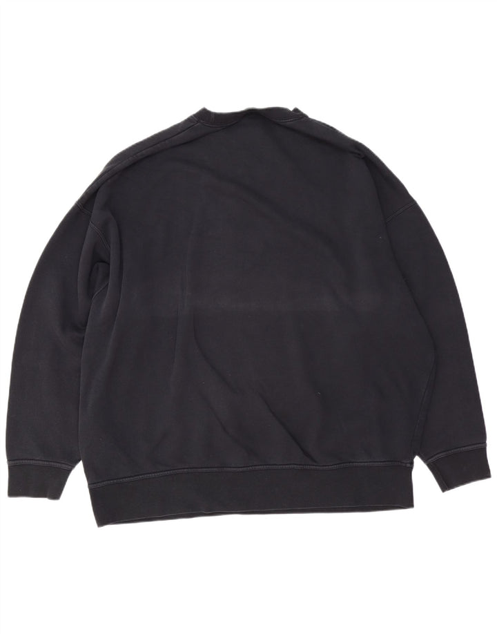 NIKE Mens Loose Fit Sweatshirt Jumper Small Black Cotton