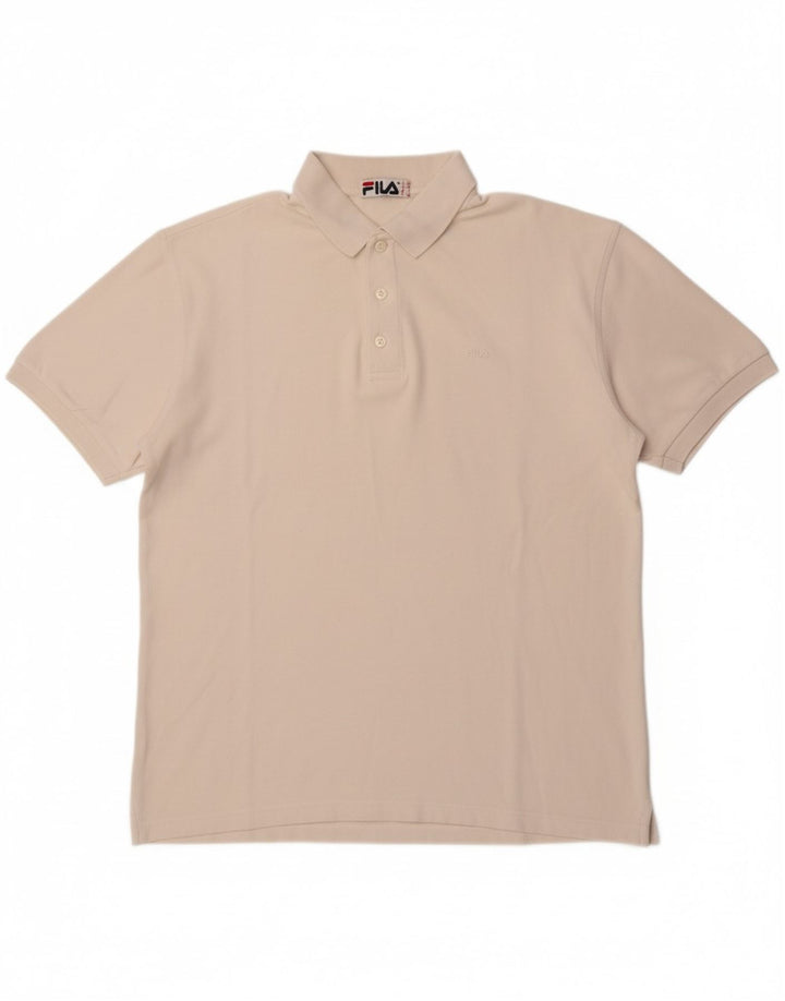 FILA Mens Polo Shirt IT 46 Small White Cotton Vintage Fila and Second-Hand Fila from Messina Hembry 