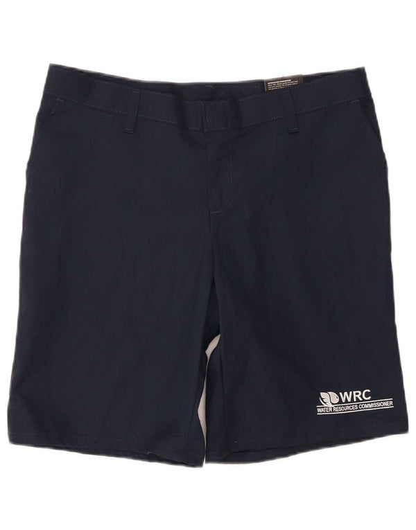 Dickies Womens Graphic Chino Shorts US 8 Medium W30 Navy Blue Polyester