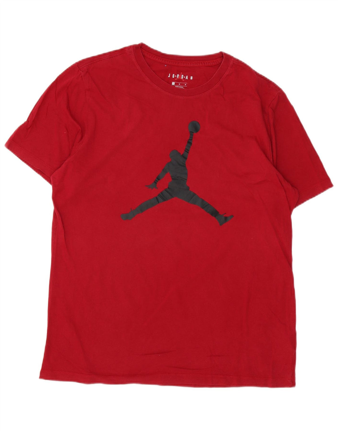 Jordan Mens Graphic T-Shirt Top Large Red Cotton