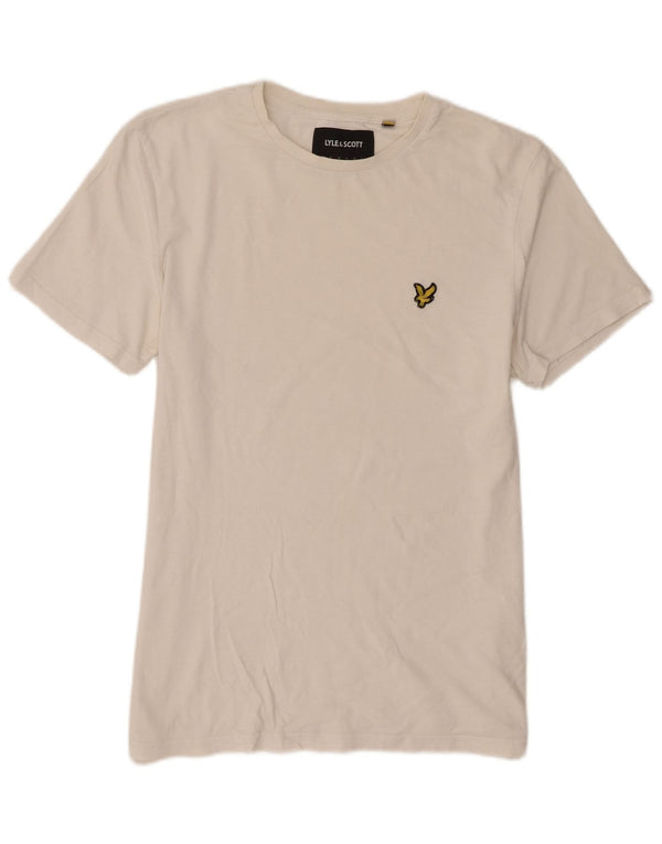 Lyle & Scott Mens Short Sleeve T-Shirt Top Large White Cotton