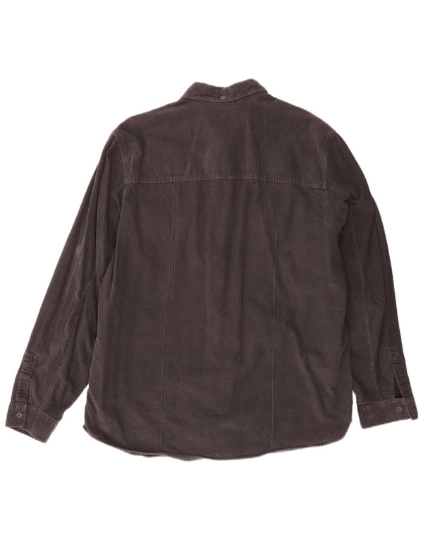 Levi's Mens Corduroy Shirt XL Grey Cotton