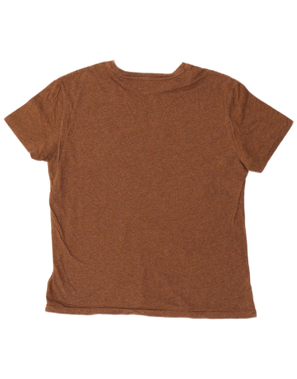 Polo Ralph Lauren Mens T-Shirt Top Medium Brown Cotton