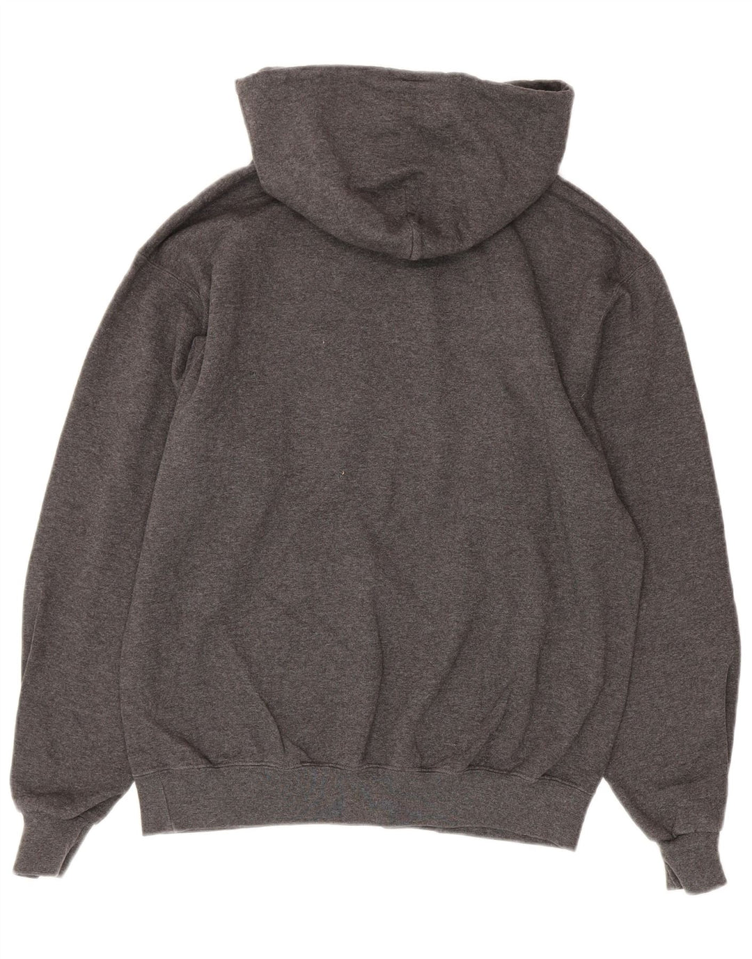 Champion Mens Graphic Hoodie Jumper Medium Grey Cotton