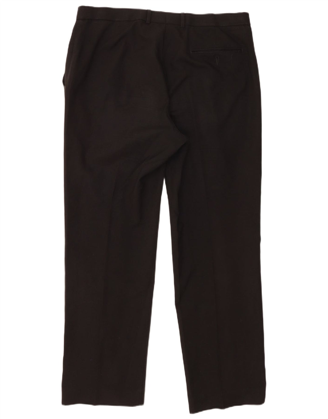 Marks & Spencer Mens Pegged Suit Trousers W36 L31 Black Polyester